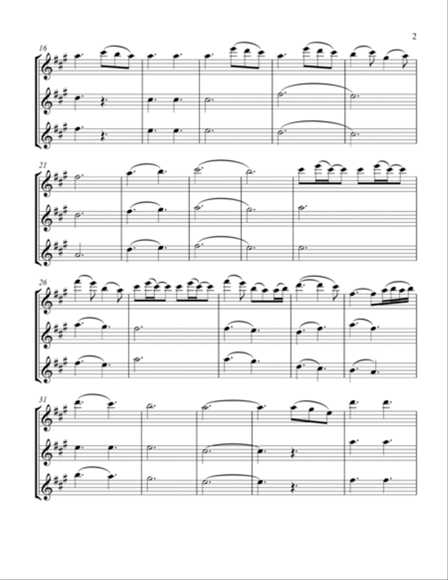 A Thousand Years Flute Trio scores gallery preview page 3
