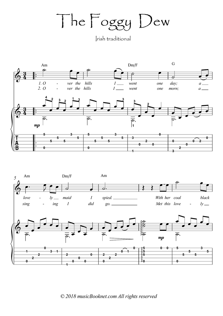Foggy Dew Small Ensemble scores gallery preview page 1
