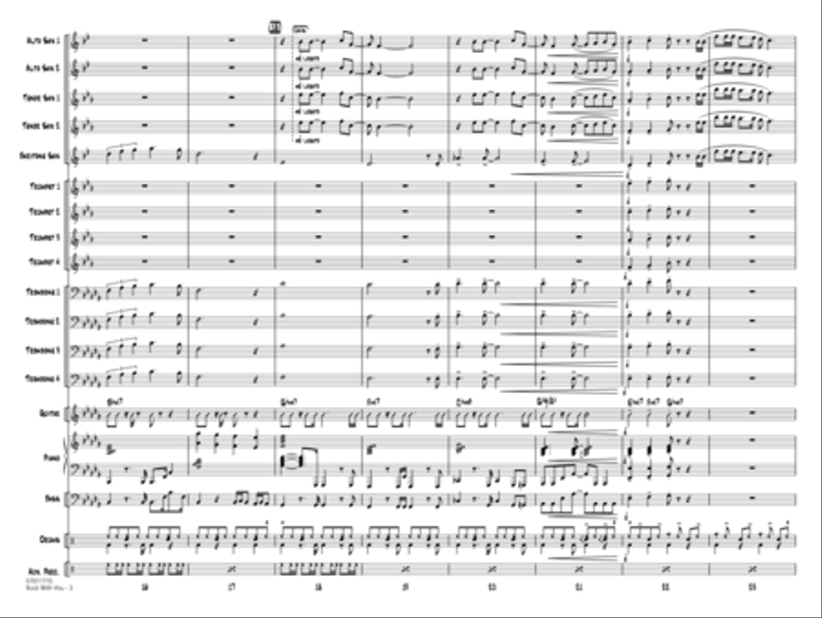 Rock With You - Conductor Score (Full Score) Jazz Ensemble scores gallery preview page 3