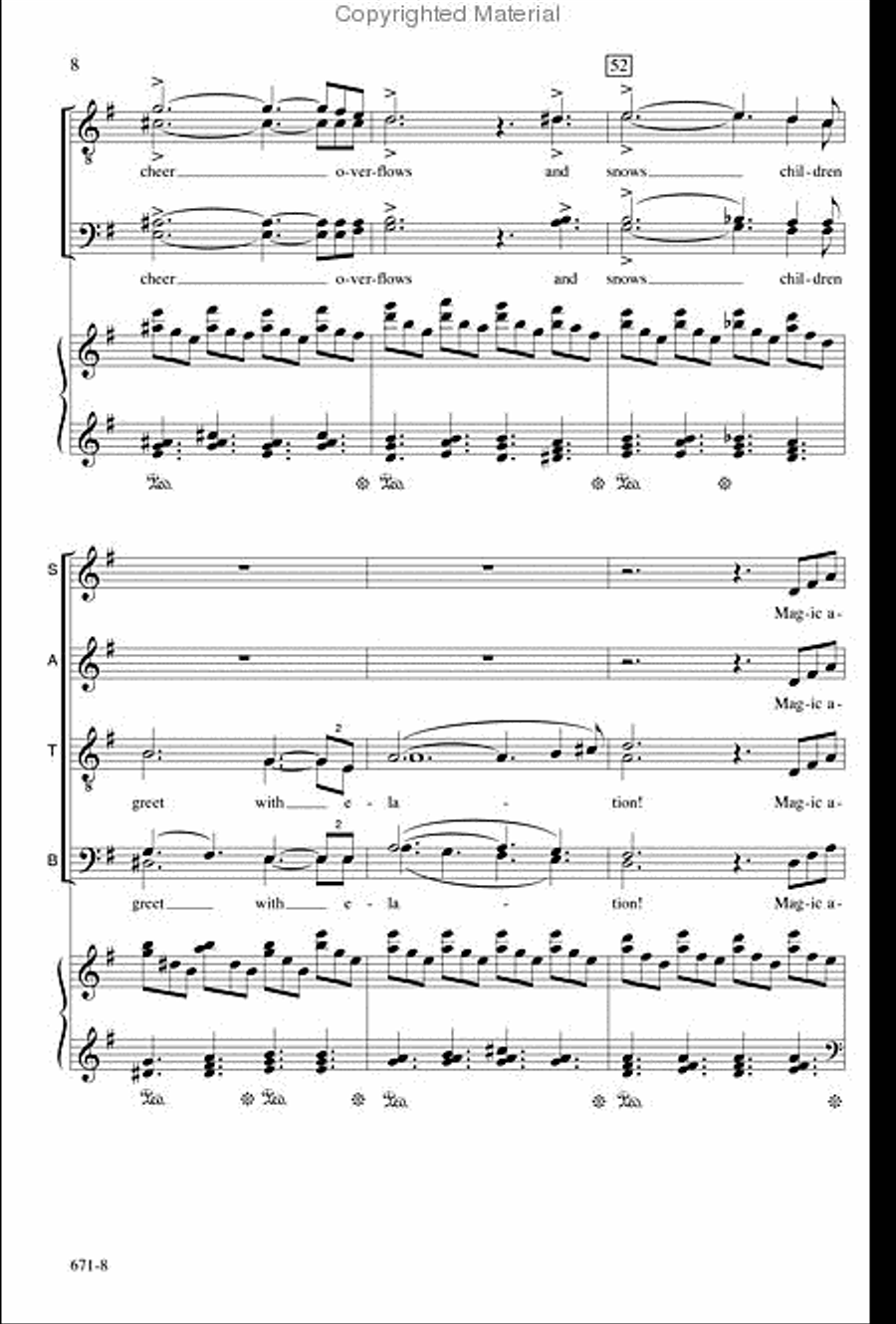 Christmas Goes Classical - SATB Octavo 4-Part scores gallery preview page 8