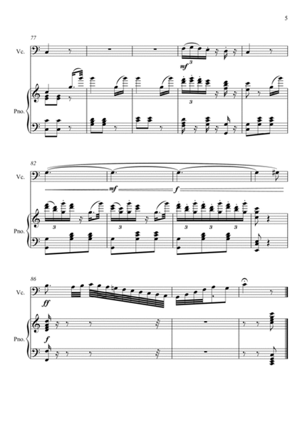 Giuseppe Verdi - La donna e mobile (Rigoletto) Violoncello Solo - C Key image number null