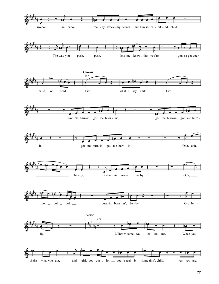 Fire Electric Guitar scores gallery preview page 2