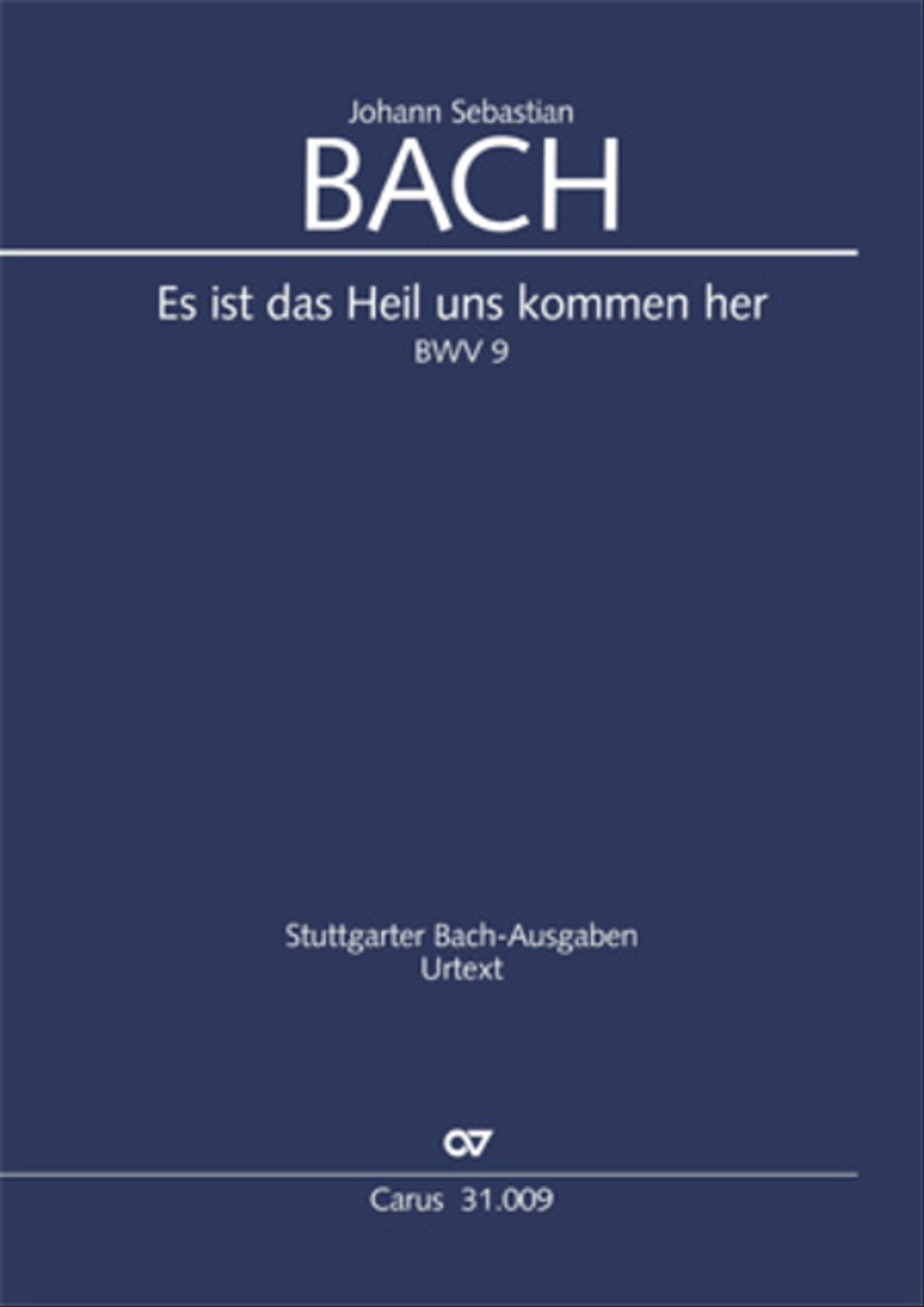 Salvation sure has come to man (Es ist das Heil uns kommen her) 4-Part scores gallery preview page 1