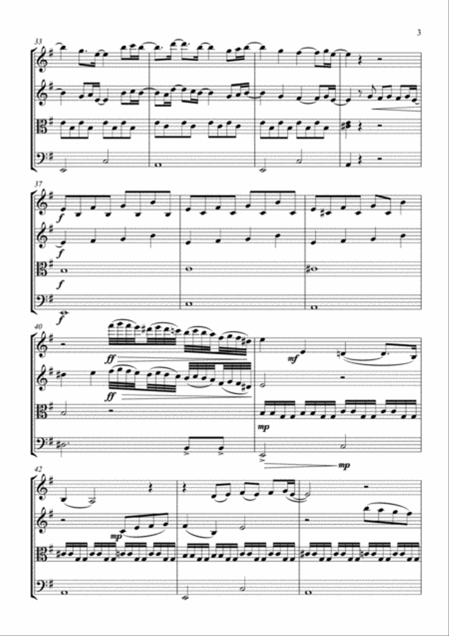 No Time To Die String Quartet scores gallery preview page 4