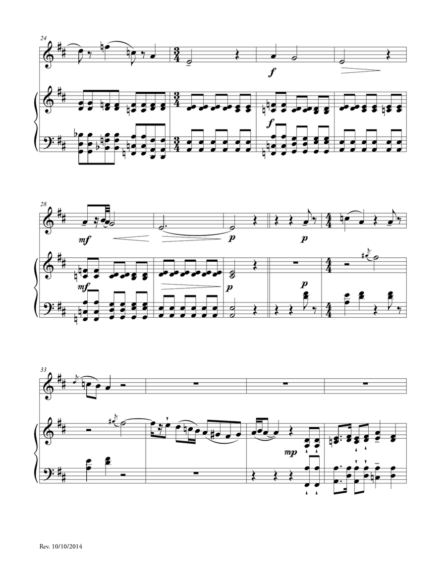 In His Mother's Arms for the First Time Flute Solo scores gallery preview page 3