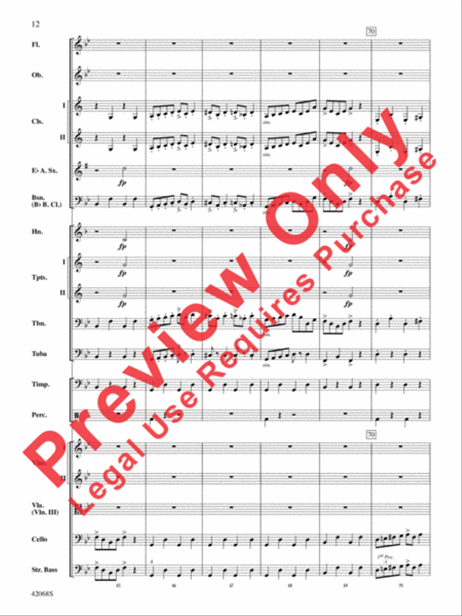 Peer Gynt Suite Selections Full Orchestra scores gallery preview page 13