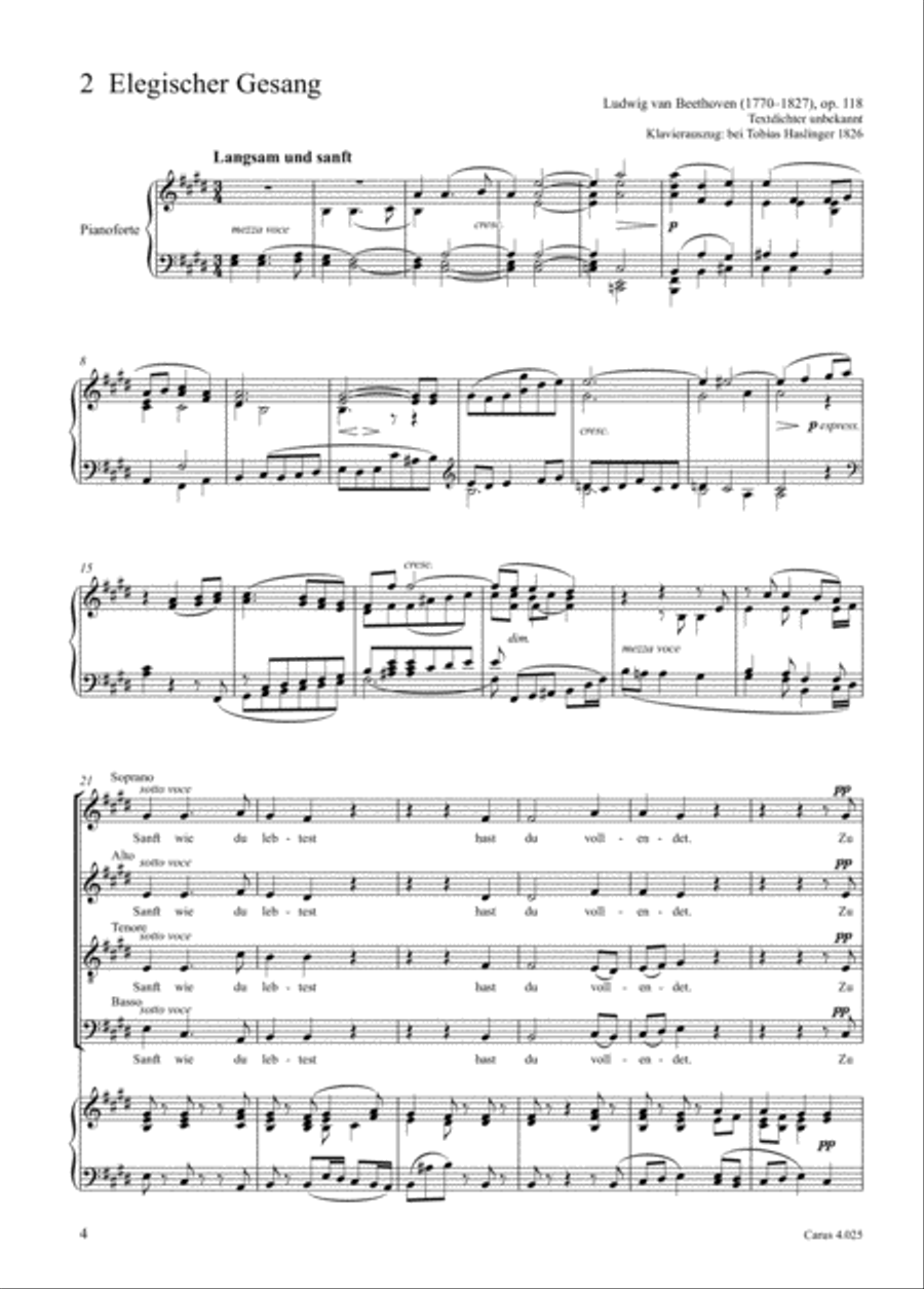 Choral Collection Beethoven Choir scores gallery preview page 3