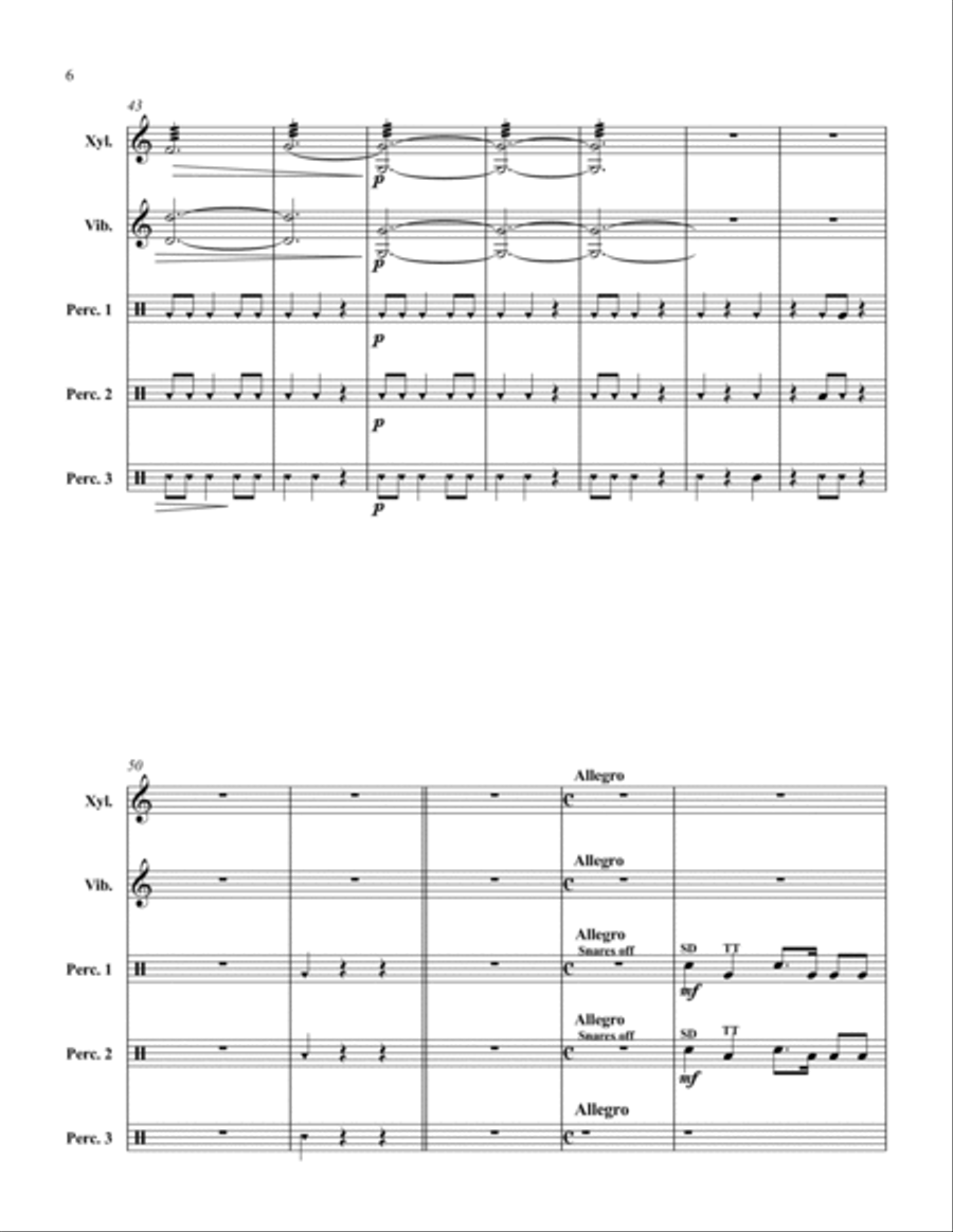 3/5 Percussion Quintet 3/5 Percussion Quintet Percussion scores gallery preview page 6