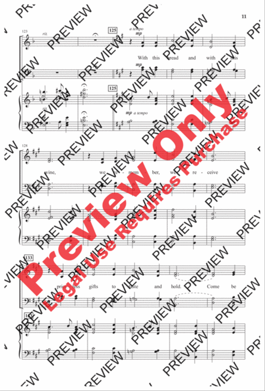 With This Bread, with This Wine 4-Part scores gallery preview page 10