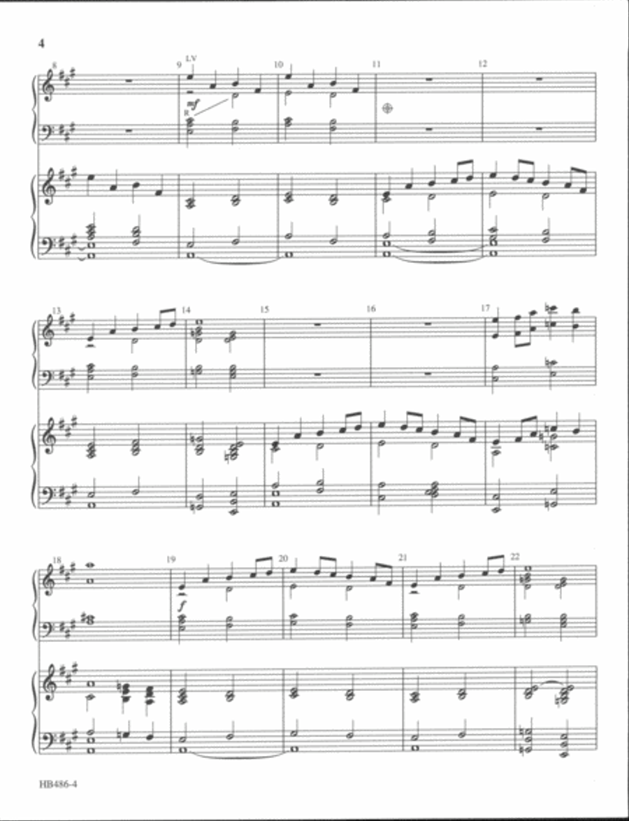 Fanfare of Praise - full score - 3 octaves 3-Octaves scores gallery preview page 9