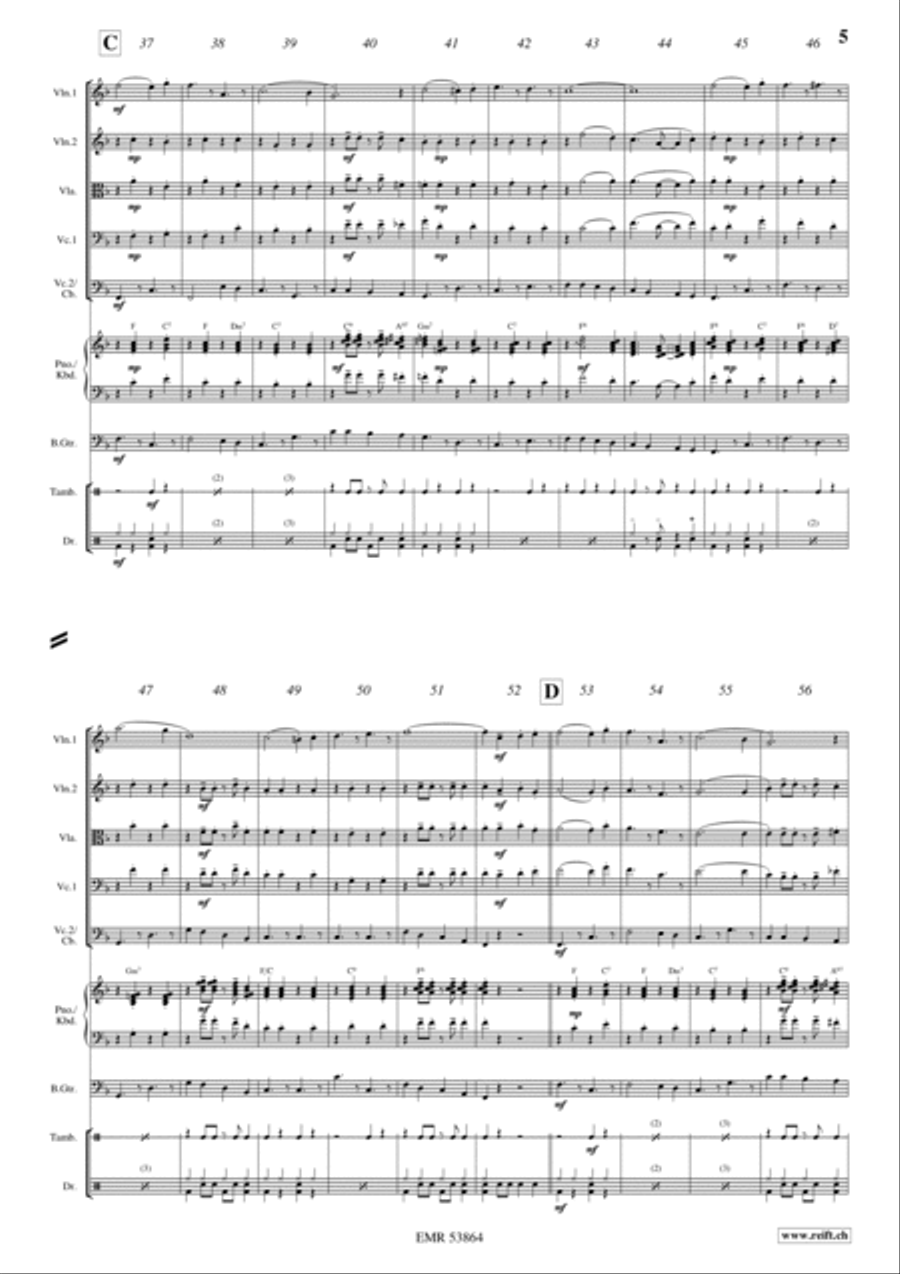 Schonfeld Marsch Bass Guitar scores gallery preview page 4
