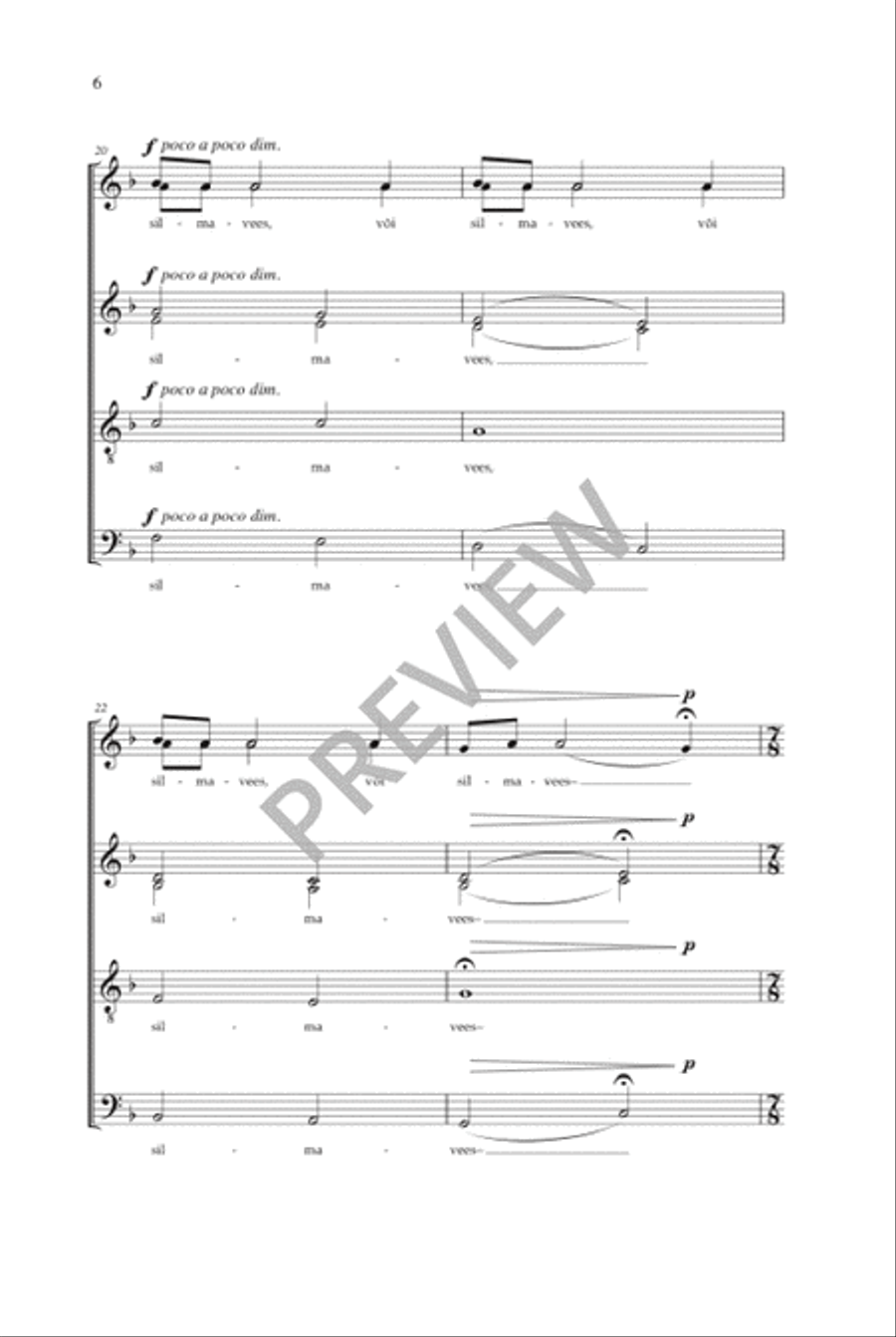 Muusika (SATB) 4-Part scores gallery preview page 7