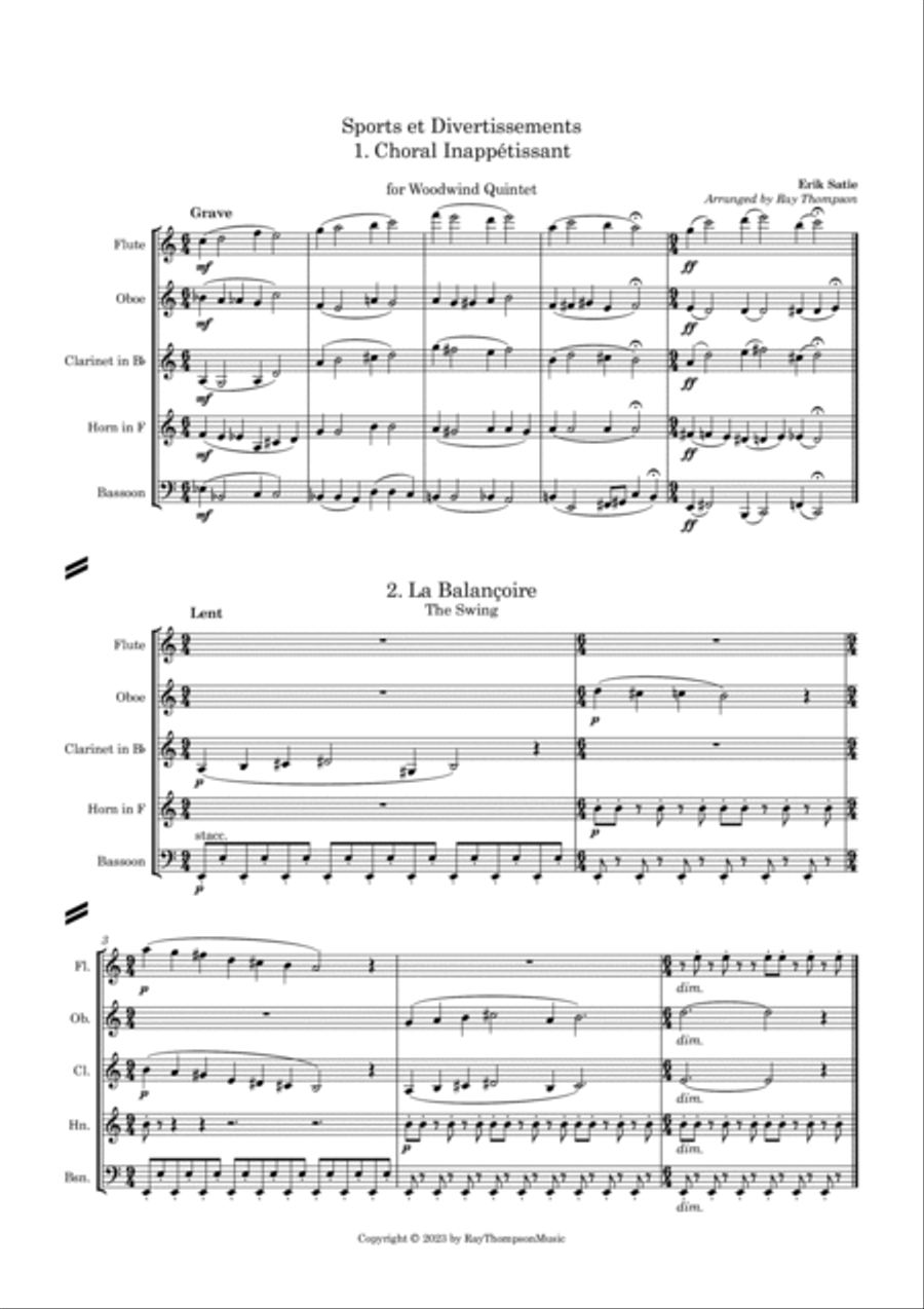 Satie: A Selection of Eight Pieces from 