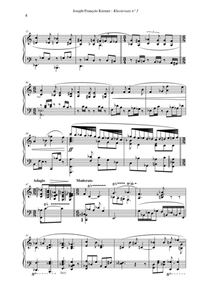 Joseph-François Kremer: Klaviersatz no. 3