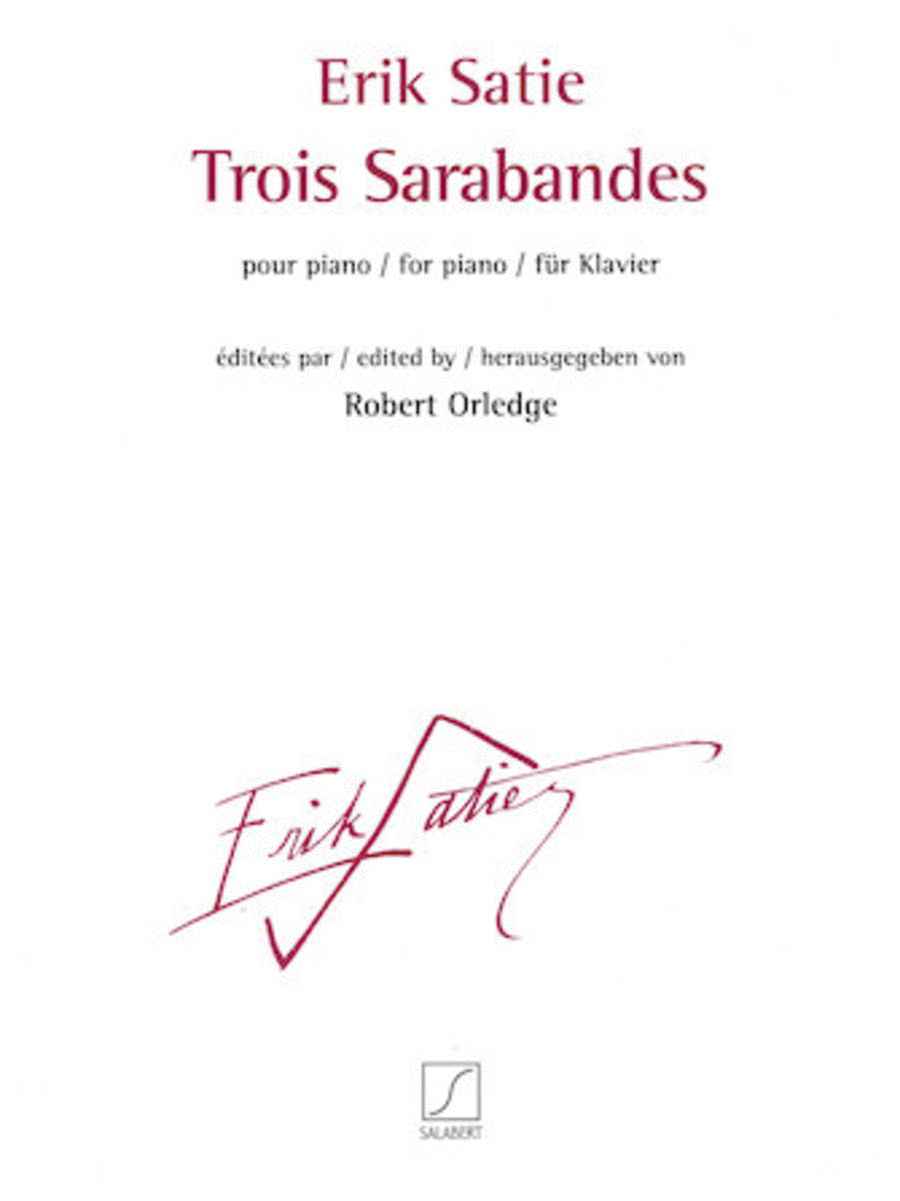 Trois Sarabandes Trois Sarabandes Piano Solo scores gallery preview page 1