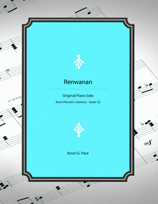 Book cover for Renwanan - original piano solo for the moderately advanced pianist