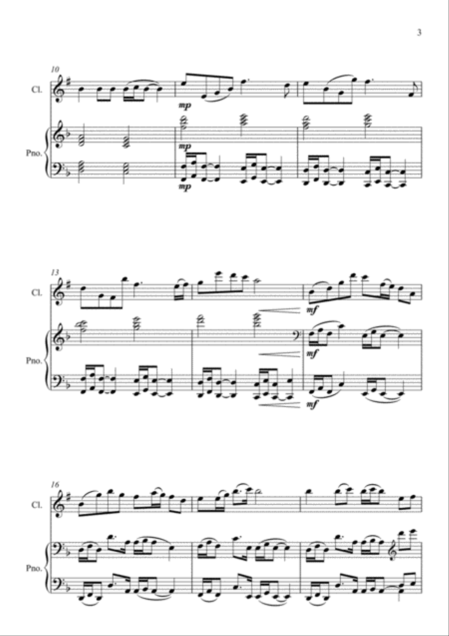 After - Clarinet Clarinet Solo scores gallery preview page 3