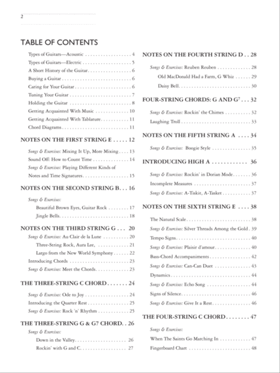 Basix TAB Guitar Method, Book 1 Guitar Tablature scores gallery preview page 2