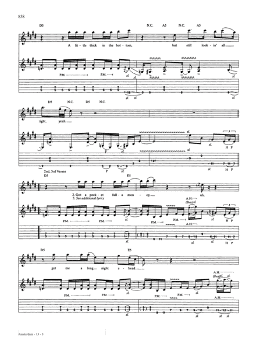 Amsterdam Guitar Tablature scores gallery preview page 3