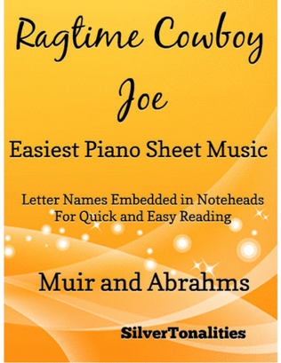 Book cover for Ragtime Cowboy Joe Easiest Piano Sheet Music