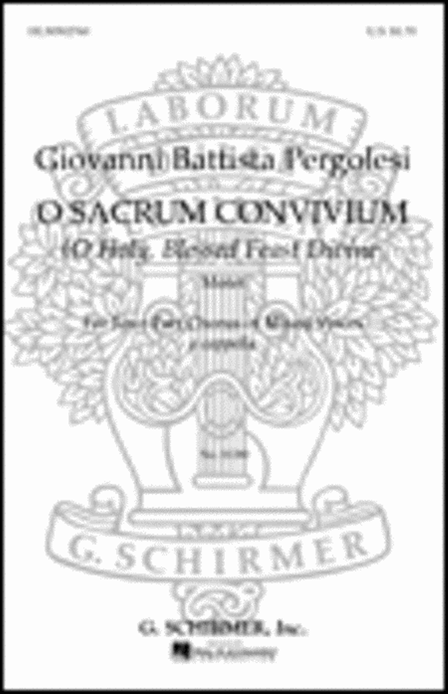 O Sacrum Convivium (O Holy Blessed Feast Divine) 4-Part scores gallery preview page 1