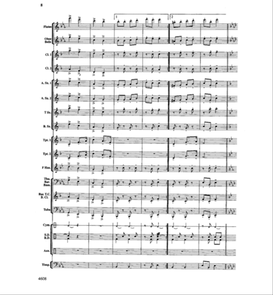 Can-Can You Name These Tunes? Concert Band scores gallery preview page 7
