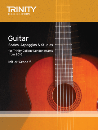 Book cover for Guitar & Plectrum Guitar Scales, Arpeggios & Studies Initial-Grade 5 from 2016