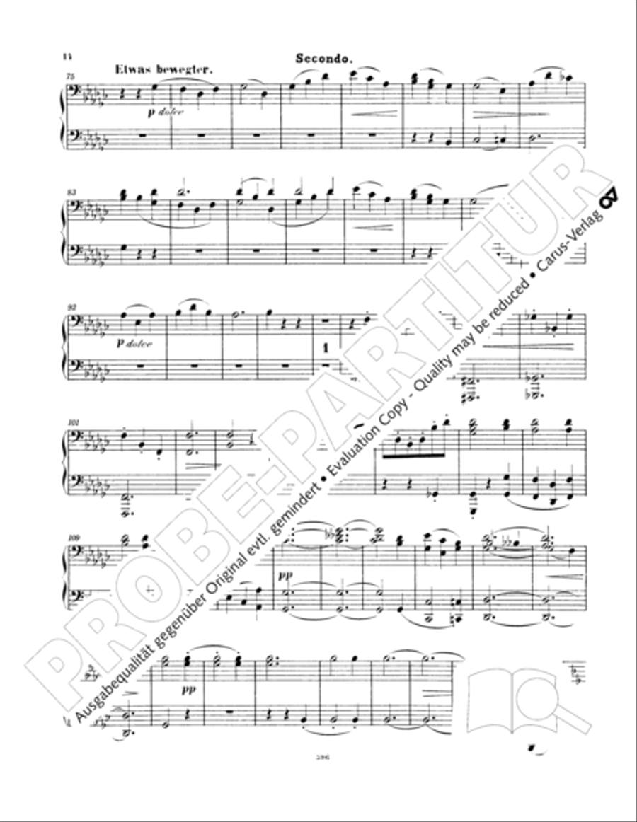Ein Deutsches Requiem (German Requiem) Piano Duet scores gallery preview page 23