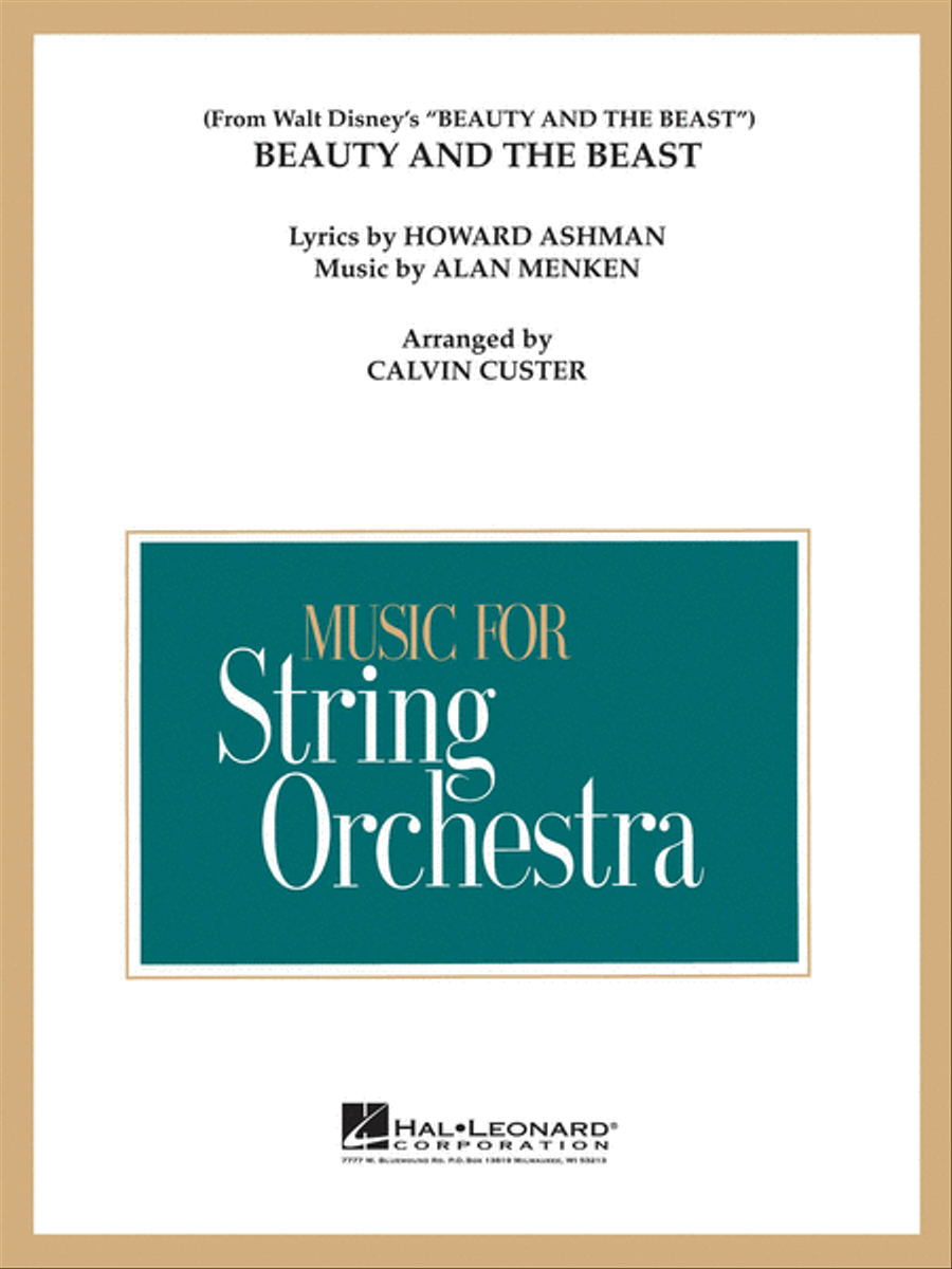 Beauty and the Beast String Orchestra scores gallery preview page 1