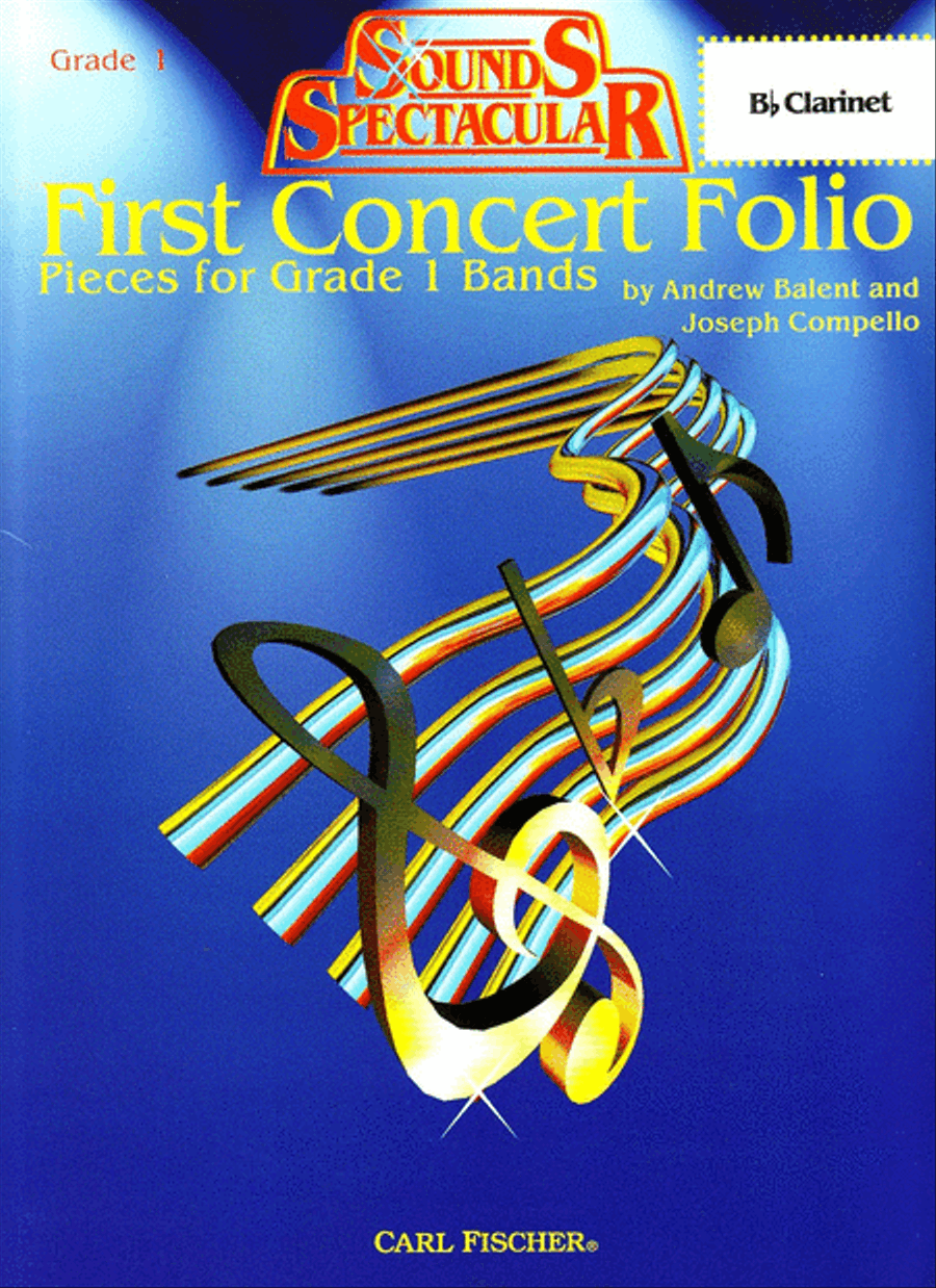 First Concert Folio - Pieces for Grade 1 Bands Concert Band Methods scores gallery preview page 1