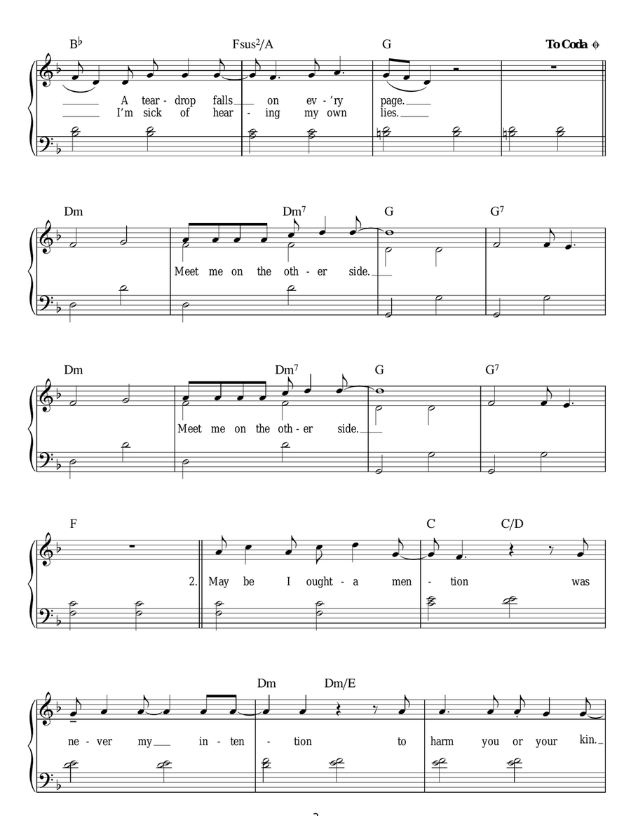 The Other Side The Other Side Voice scores gallery preview page 3