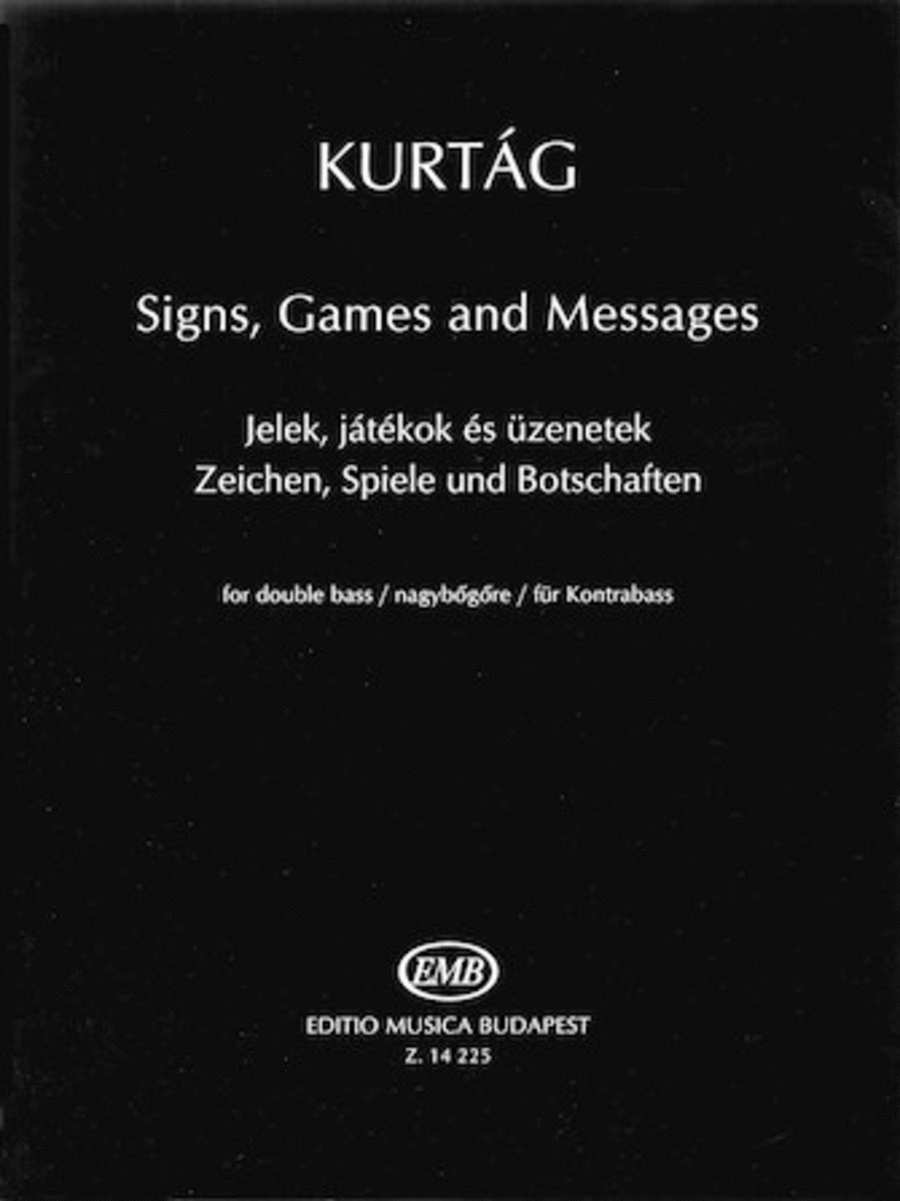 Signs, Games and Messages Double Bass scores gallery preview page 1