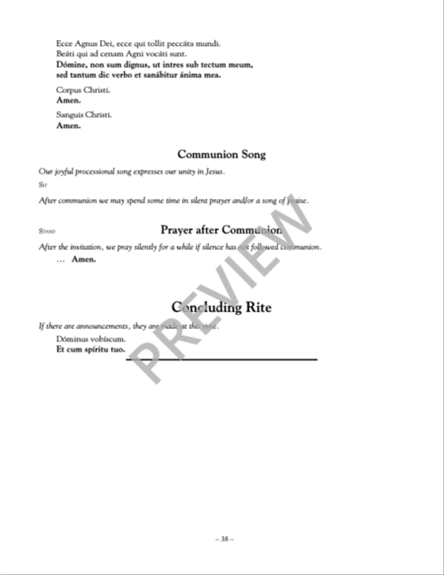 Latin Gregorian Chant Mass Accompaniment Mass scores gallery preview page 10