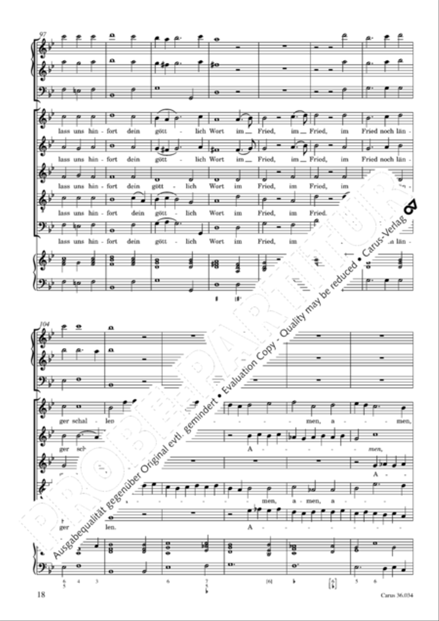 Thou Prince of peace, to thee we how (Du Friedefurst, Herr Jesu Christ) SSATB scores gallery preview page 19