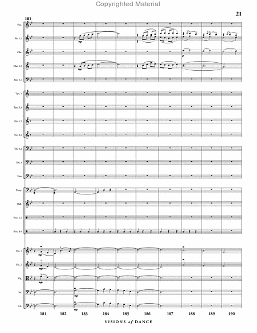 Visions of Dance Full Orchestra scores gallery preview page 22