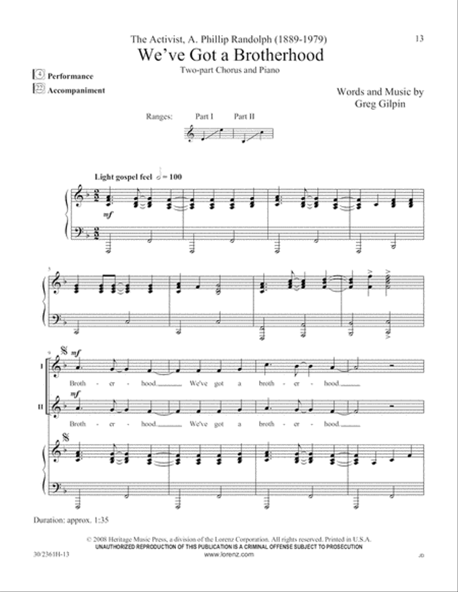 Ten Who Counted 2-Part scores gallery preview page 14