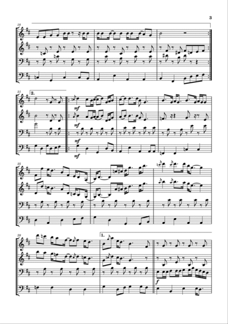 Eastbound And Down Brass Ensemble scores gallery preview page 4