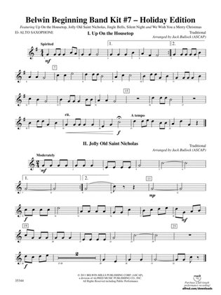 Belwin Beginning Band Kit #7: Holiday Edition: E-flat Alto Saxophone