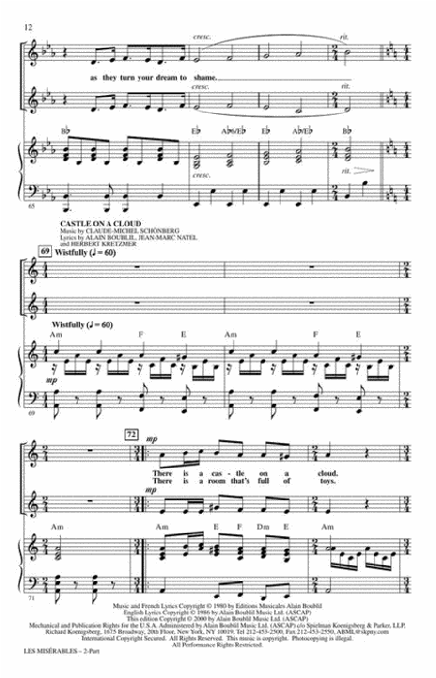 Les Misérables 2-Part scores gallery preview page 5