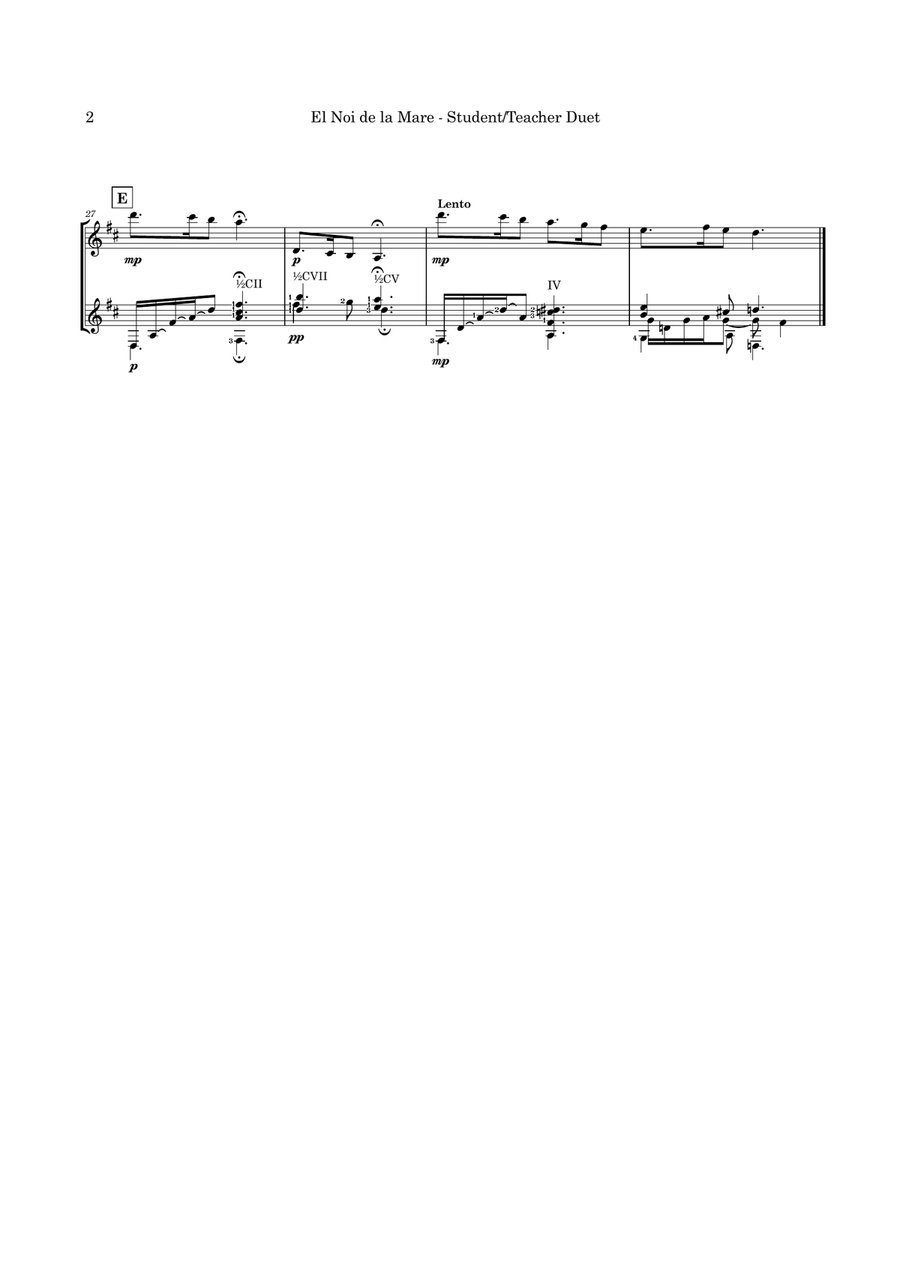 El Noi de la Mare - Guitar duet Acoustic Guitar scores gallery preview page 5
