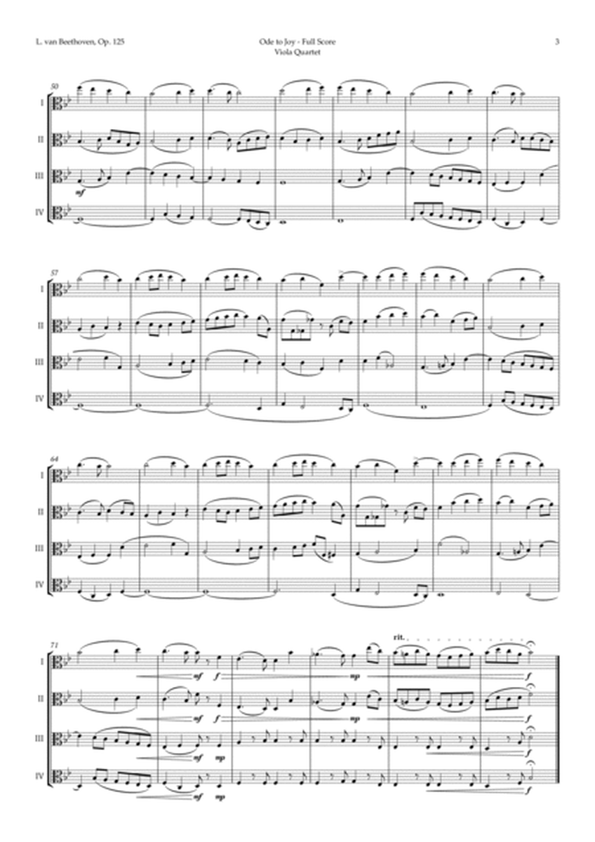 Ode to Joy by Beethoven for Viola Quartet image number null