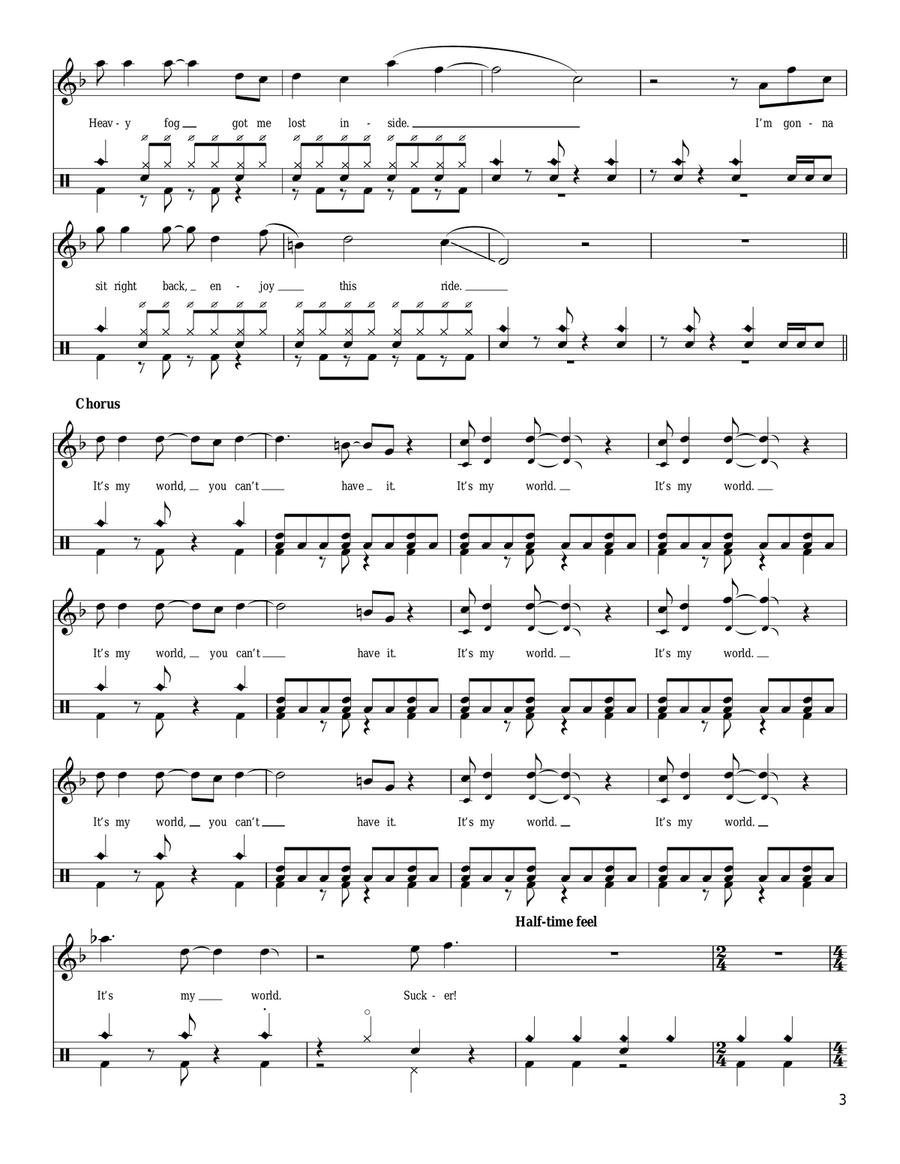 My World Drum Set scores gallery preview page 3