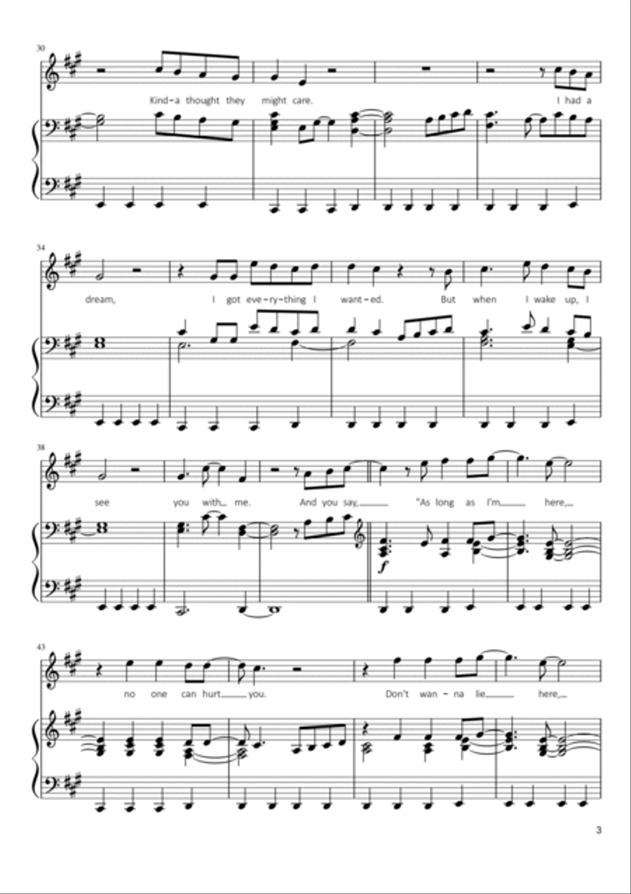 Everything I Wanted Voice scores gallery preview page 3