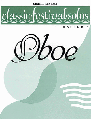 Book cover for Classic Festival Solos (Oboe), Volume 2