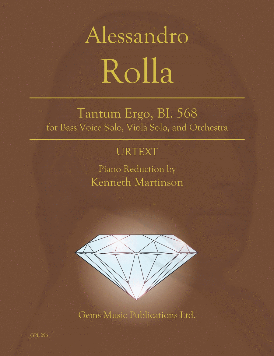 Tantum Ergo, BI. 568 for Bass voice, Solo viola, and Orchestra 2-Part scores gallery preview page 1