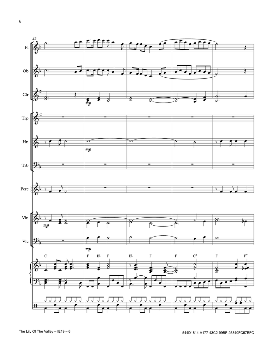 The Lily Of The Valley The Lily Of The Valley Full Orchestra scores gallery preview page 6