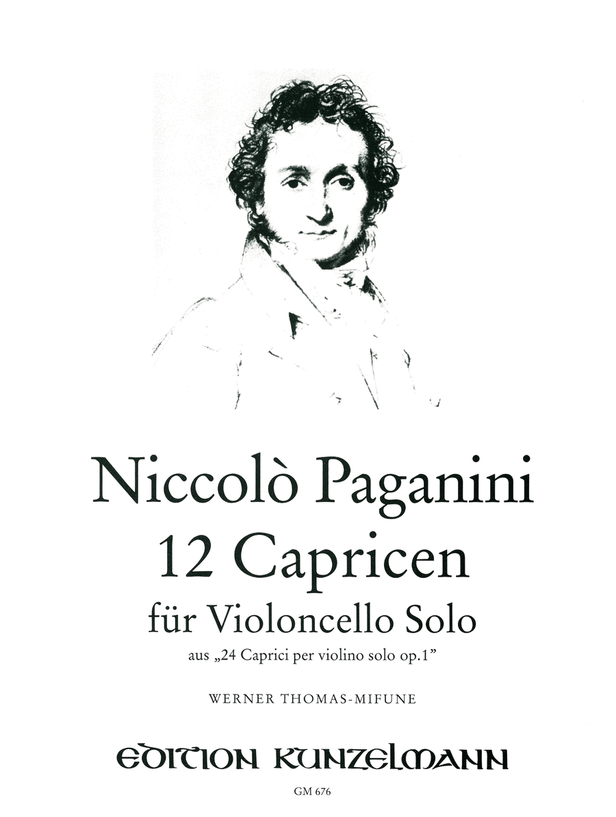 12 Caprices Cello scores gallery preview page 1