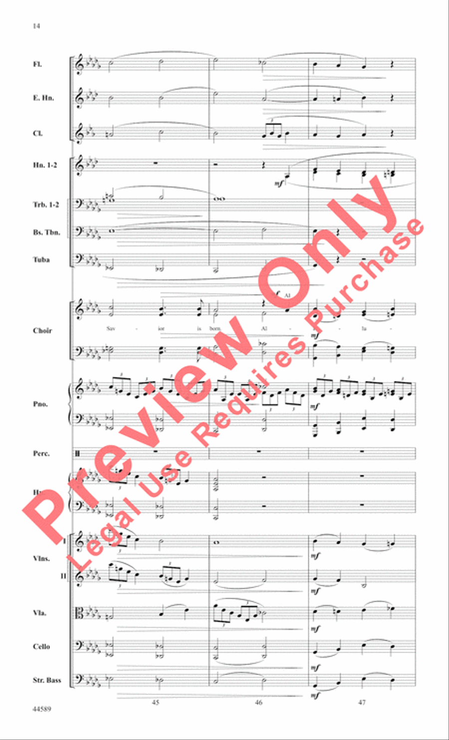 Song of Bethlehem Song of Bethlehem Choir scores gallery preview page 15