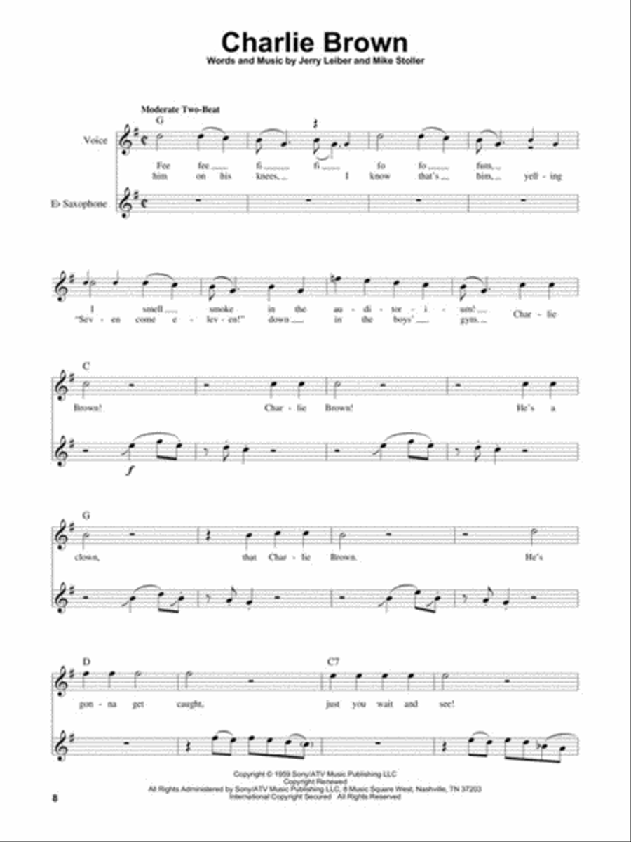 Rock 'n' Roll Rock 'n' Roll Saxophone Solo scores gallery preview page 4