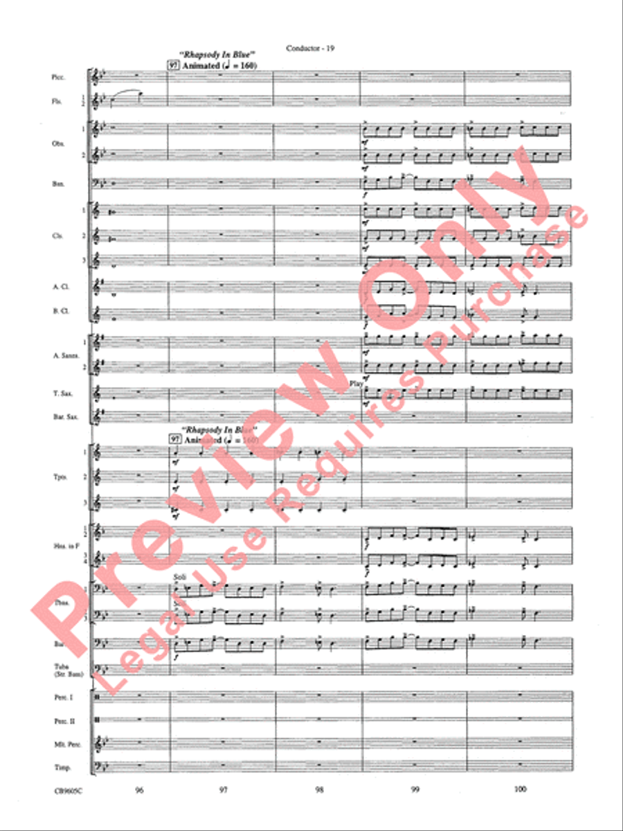 The Symphonic Gershwin The Symphonic Gershwin Concert Band scores gallery preview page 23